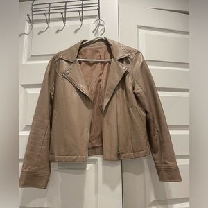 Leather jacket/ pink/ XS-S